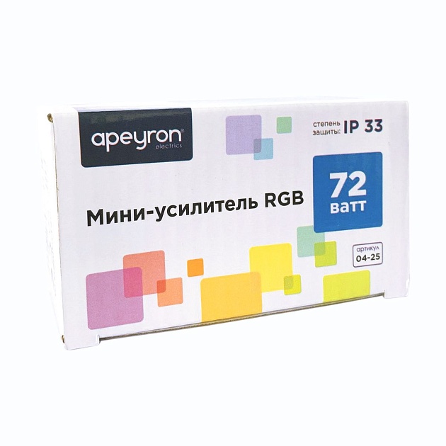 Мини-усилитель RGB Apeyron 12/24V 04-25 фото 4