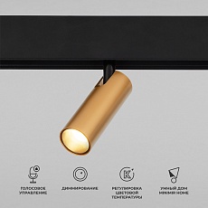 Трековый светодиодный светильник Elektrostandard Slim Magnetic Dim Cubo 85070/01 латунь a063529