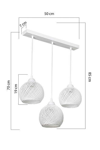 Подвесная люстра Toplight Lizbeth TL1612L-03WH Фото № 4