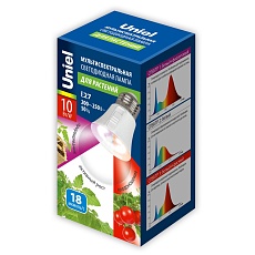 Лампа светодиодная Uniel E27 10W прозрачная LED-A60-10W/SPM3/E27/CL PLP35WH Multiplant UL-00011438 2