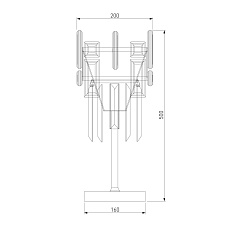 Настольная лампа Bogates Lago 01108/1 Strotskis 2