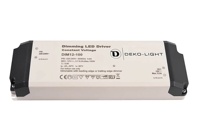 Блок питания Deko-Light Dimmable CV Power Supply 12V 34-100W IP20 8,3A 862091 фото 