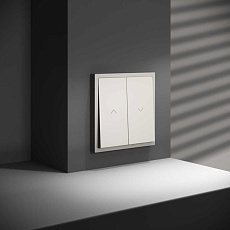 Выключатель встраиваемый Voltum S70 для жалюзи 10А кашемир VLS020703 4