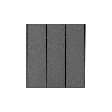 Выключатель STRONG 3 кл 10А с/у графит KRANZ KR-78-0707-6