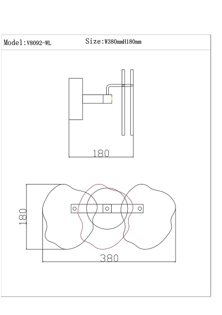 Бра Moderli Square V8092-WL Фото № 2