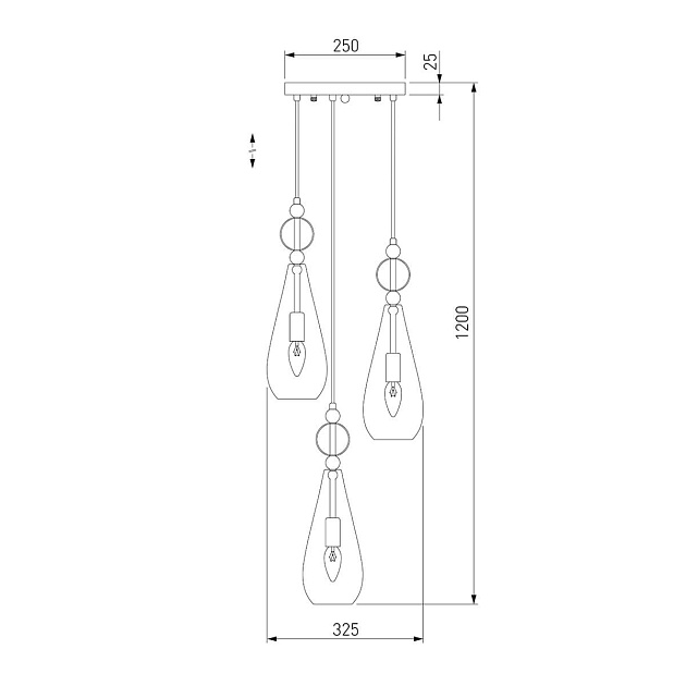 Подвесной светильник Eurosvet 50202/3 хром Фото № 6