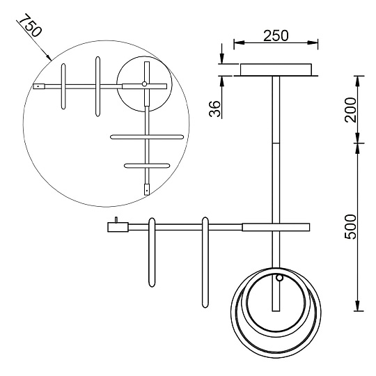 Потолочный светильник Vele Luce Bellezza VL7262L04 изображение 5 Потолочный светильник Vele Luce Bellezza VL7262L04 Фото № 5