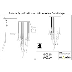 Потолочное основание Mantra Modular Light Florones 9374 2
