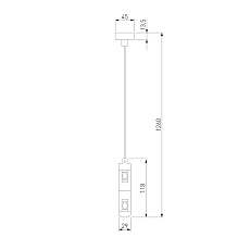 Набор для подвеса двойной Elektrostandard Esthetic Magnetic 85156/00 a065440 4