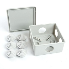 Коробка разветвительная Stekker EBX10-34-44, 85*85*40мм, 6 вводов, IP44, светло-серая (GE41235) 39994 3