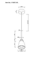 Подвесной светодиодный светильник Moderli Leina V10871-PL 1