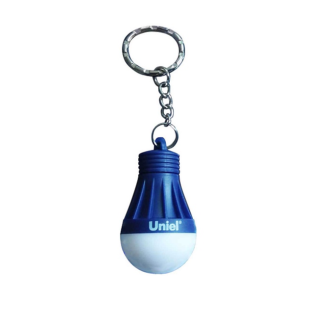 Фонарь-брелок светодиодный «Uniel» Uniel Standard Mini от батареек 55х30 S-KL023-T Blue UL-00004093 Фото № 1