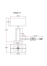 Настольная лампа Moderli Viola V10548-1T 1