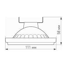 Лампа Arlight AR111-UNIT-G53-15W- Warm3000 025640 1