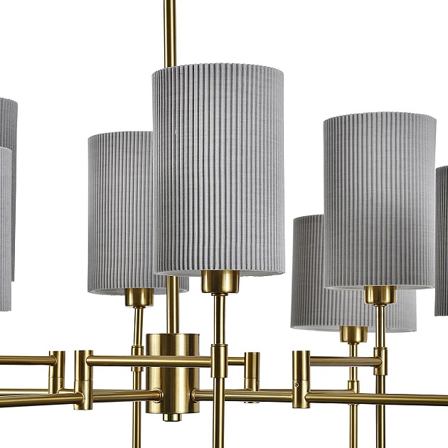 Подвесная люстра Indigo Plisse 13033/8R Brass V000537 Фото № 2