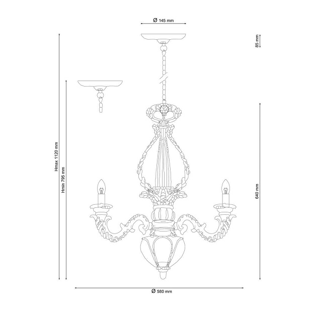 Подвесная люстра Lucia Tucci Pietra Isola 132.3 изображение 2 Подвесная люстра Lucia Tucci Pietra Isola 132.3 Фото № 2