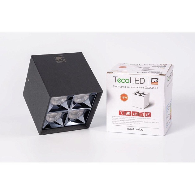 Потолочный светодиодный светильник Fiberli XC002-4T 12120202 изображение 3 Потолочный светодиодный светильник Fiberli XC002-4T 12120202 Фото № 3