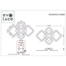 Потолочная светодиодная люстра Evoluce Samuro SLE500152-04RGB 1