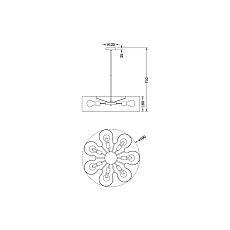 Подвесная люстра Vele Luce Cross VL5272P07 4