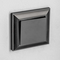 Перекрестный выключатель Werkel одноклавишный черный матовый W1113008 4690389156687 4