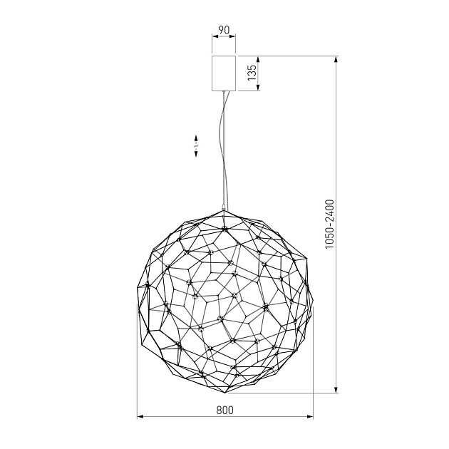 Подвесной светодиодный светильник Bogates Alioth 452/1 изображение 2 Подвесной светодиодный светильник Bogates Alioth 452/1 Фото № 2