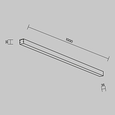 Линейный светильник Maytoni Technical LL311004 1