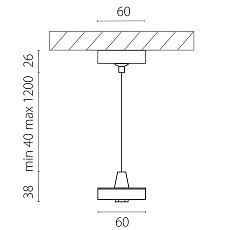 Подвес с верхней светящейся частью к 21443x-214440/21448x/21449x LED 5W 395Lm 3000K Lightstar 590050-4000 1