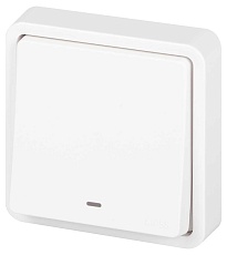 Выключатель ЭРА Эксперт 11-1522-01 с подсветкой IP55 10АХ-250В СУ белый Б0063279