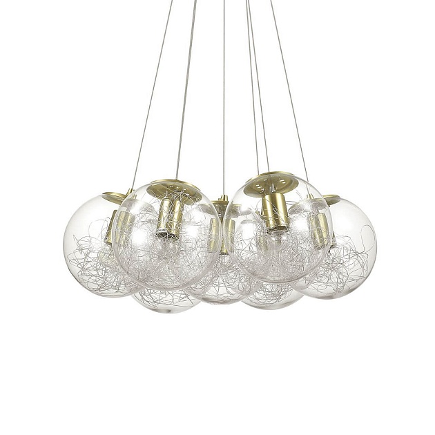 Подвесная люстра Ideal Lux Mapa Sat SP7 Ottone 176000 Фото № 1