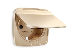 Лицевая панель розетки AMBRELLA VOLT OP6080 2