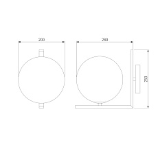 Бра Eurosvet Shape 70131/1 хром 1