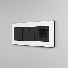 Рамка Werkel Split на 3 поста белый/черный W0033068 4690389208232 4