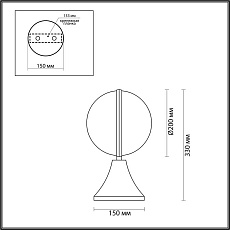 Ландшафтный светильник Odeon Light Nature Lomeo 4832/1A 4