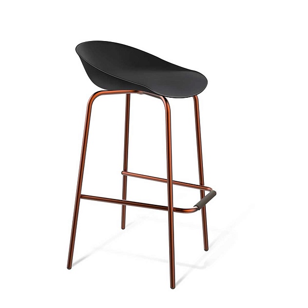 Барный стул Sheffilton SHT-ST19/S29 черный/медный металлик 8030296503 изображение 1 Барный стул Sheffilton SHT-ST19/S29 черный/медный металлик 8030296503 Фото № 1
