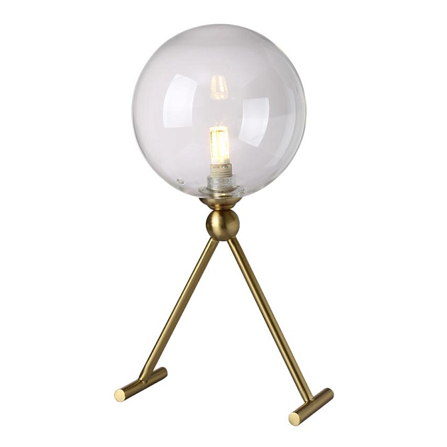 Настольная лампа Crystal Lux Andres LG1 Bronze/Transparente фото 