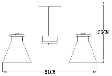 Потолочная люстра Arte Lamp Tyler A1031PL-3WH 3