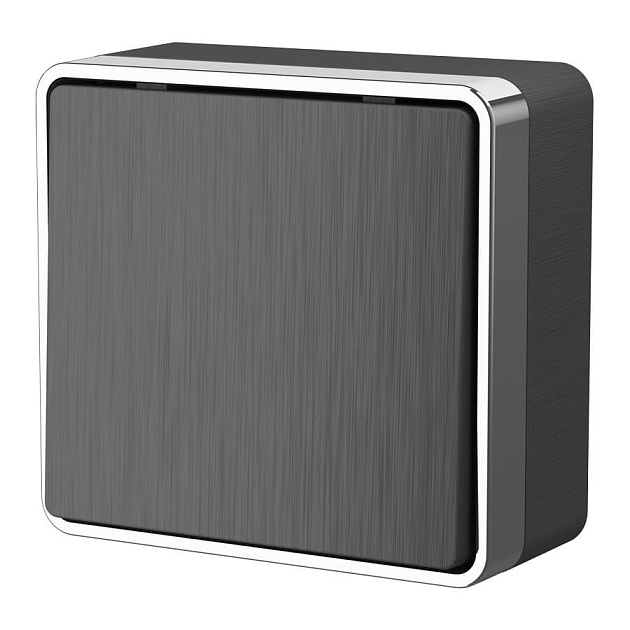 Выключатель одноклавишный Werkel Gallant графит рифленый W5010004 4690389163739 изображение 1 Выключатель одноклавишный Werkel Gallant графит рифленый W5010004 4690389163739 Фото № 1