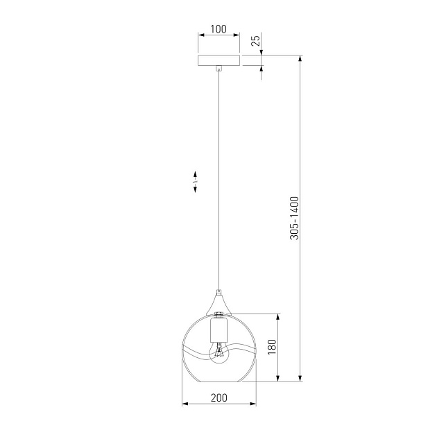 Подвесной светильник Eurosvet Lotus 50221/1 голубой Фото № 2