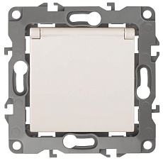 Розетка ЭРА 12 2P E Schuko со шторками с крышкой 16A 250V 12-2103-02 Б0014694
