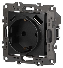 Розетка ЭРА Серия 12 12-4108-12 2P+E 16A-250В со шторками с USB type-A+C 5В-3А графит Б0067700 1