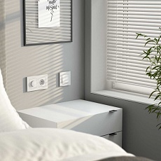 Выключатель двухклавишный с самовозвратом Werkel белый матовый W1122461 4690389192364 1