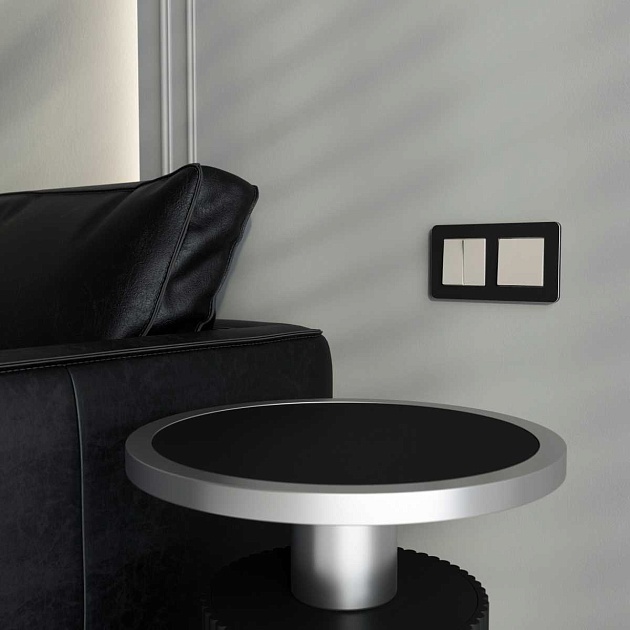 Выключатель одноклавишный (дымчатый) W1210004/ a069447 Фото № 2