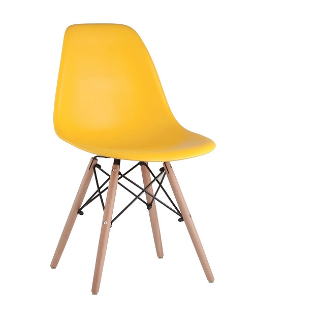 Комплект стульев Stool Group DSW желтый x4 УТ000005353 изображение 1 Комплект стульев Stool Group DSW желтый x4 УТ000005353 Фото № 1