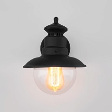 Уличный настенный cветильник Elektrostandard Talli D GL 3002D черный a038480 2