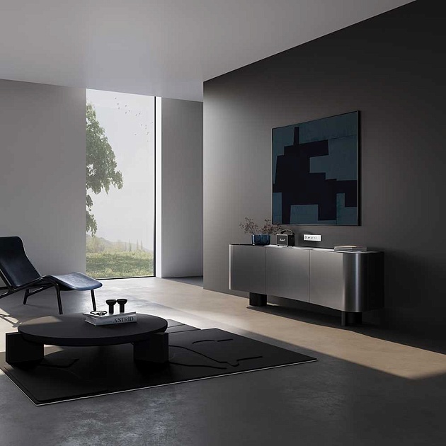 Розетка акустическая встраиваемая Voltum S70 4-местная, (белый глянцевый) VLS060301 Фото № 2