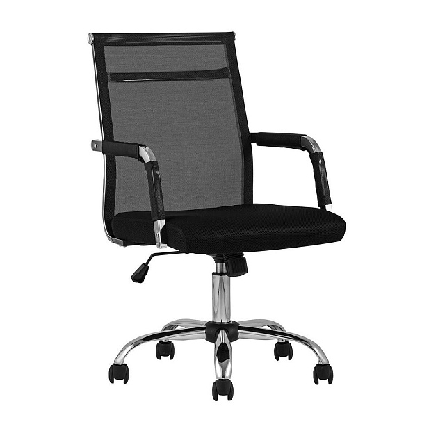 Офисное кресло TopChairs Clerk черное D-104 black изображение 1 Офисное кресло TopChairs Clerk черное D-104 black Фото № 1