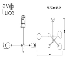 Подвесная люстра Evoluce Arcola SLE220103-06 1