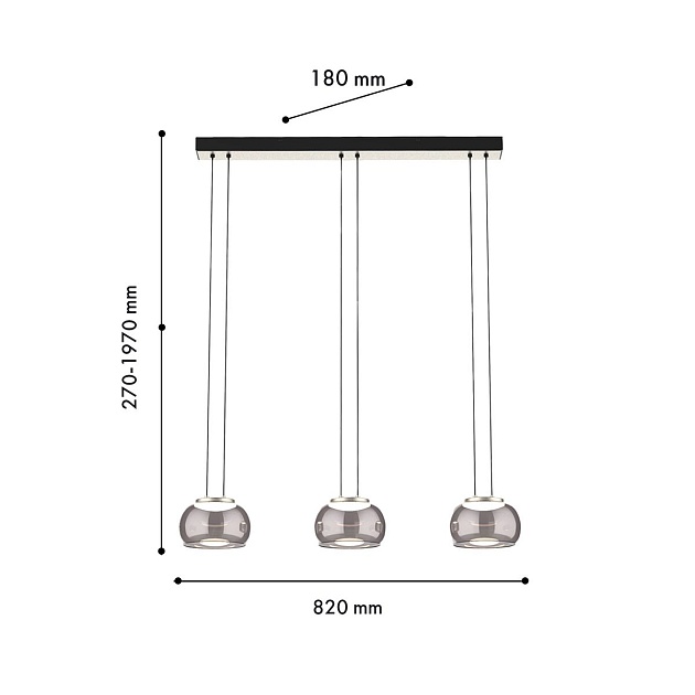 Подвесной светодиодный светильник Favourite Trendig 4376-3P Фото № 2