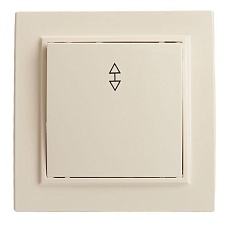 Переключатель одноклавишный Stekker Эрна слоновая кость PSW10-9005-02 39618