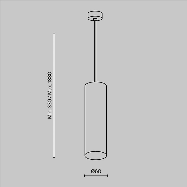 Подвесной светильник Maytoni Technical Focus P075PL-01W Фото № 3